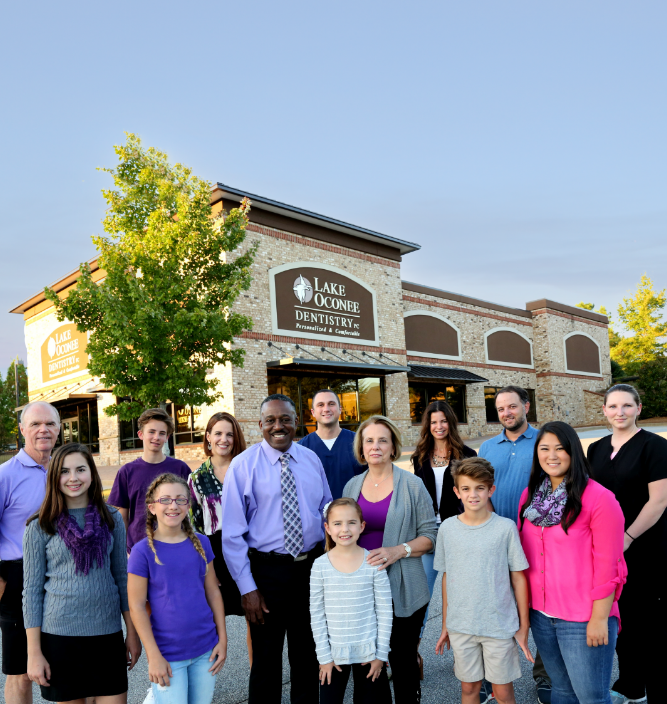 Preventive dentistry patient sharing healthy smile