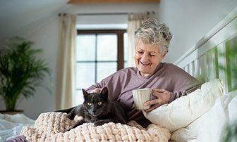 Resting is important following dental implant surgery